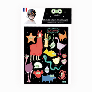 Super Heroes Reflective stickers on bike scooter helmet kids gift