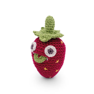Mini strawberry rattle Myum soft toy kids gift