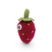 Load image into Gallery viewer, Mini strawberry rattle Myum soft toy kids gift